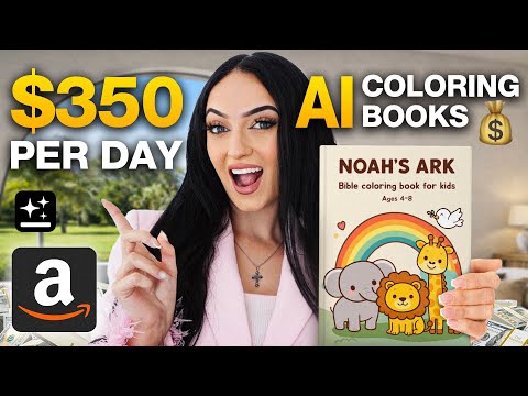 EASY Amazon Side Hustle Selling Ai Coloring Books (HOW TO START NOW)