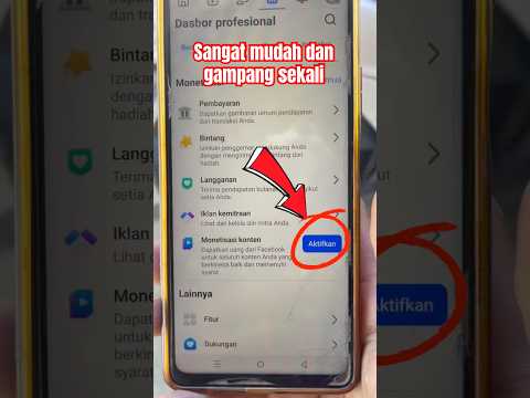🔴 Cara mengaktifkan fitur monetisasi konten di fb pro #monetisasikonten #facebook #fbpro
