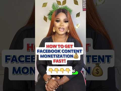 😁😁😊💥 HOW TO GET Facebook CONTENT MONETIZATION💰FAST! Follow this Tips to Get Monetized #shorts