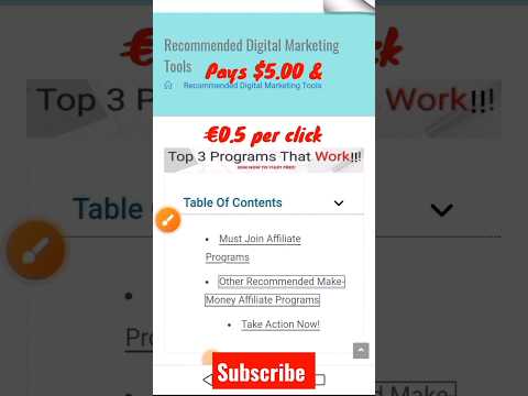 😲 NEW: TOP 3 PAY PER CLICK AFFILIATE PROGRAMS – 2024