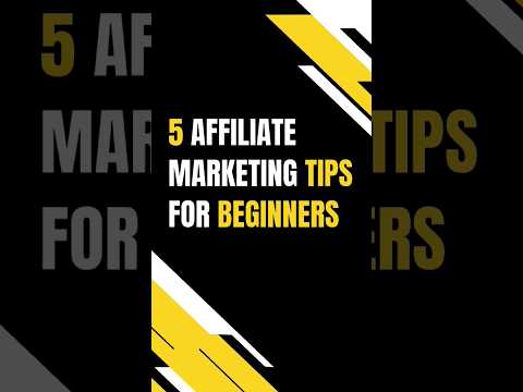 🤑 Affiliate Marketing for Beginners – 5 Tips #affiliatemarketing
