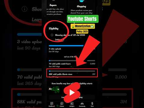 🤑 youtube shorts monetizetion Criteria {In 2025} ✅ #monetization #shorts