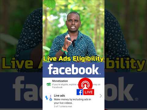 facebook live ads earning eligibility tamil💥💯