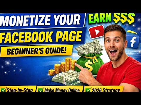Facebook Page Monetization Tutorial for Beginners | Earn Money on Facebook 2026