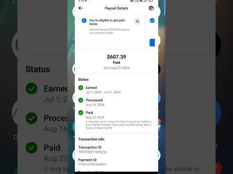 Facebook se 3rd payment aa gyi | 🤑 Facebook se kamaya 600$ #techmadhavearn #facebookpayment
