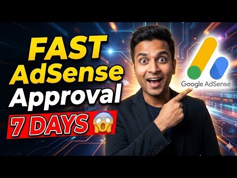 Fast AdSense Approval in 2026 (Latest Method | No Rejection) 100% Working