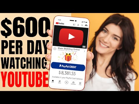 Get Paid $600 Per Day To Watch YouTube Videos (Earn FREE PayPal Money For Watching Videos Online)