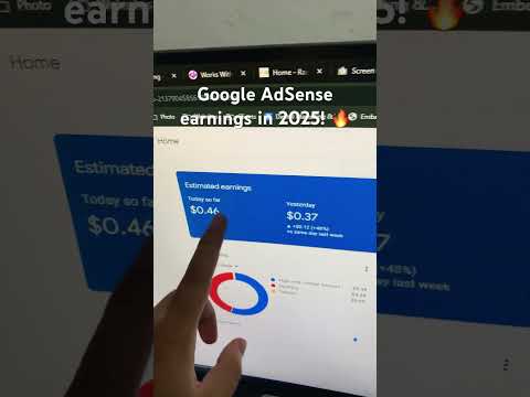 Google AdSense earnings in 2025! Let’s make more #passiveincome this year! #googleadsense