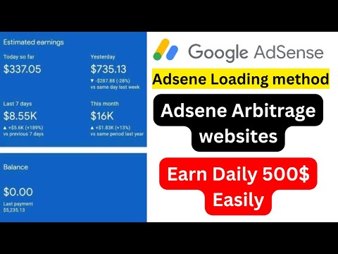Google Adsense Loading | $30+ Per Day From AdSense | 100% Safe Method Earn