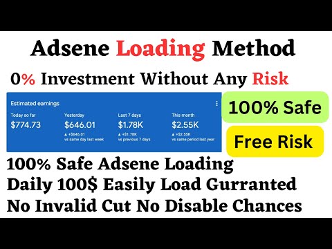 Google AdSense Loading Free Method |Daily 100% Earn Easily |100% Safe Method |Risk Free