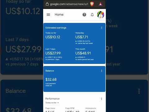 Google Adsense Loading new Method || AdSense earning proof #AdSense #earning  #organictraffic