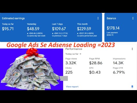 Google AdSense Loading | Proof | AdSense Loading Method 2023 | 100% Safe Method | 60$ Per Day