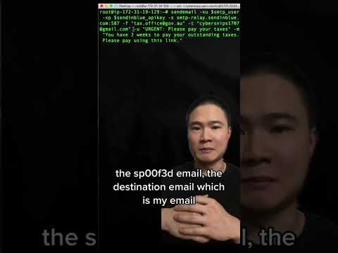 Hacking 101, spoofing emails – educational purposes only #cyber #cybersecurity #tech #hacks