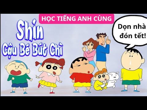 Học Tiếng Anh Qua Hoạt Hình Shin – Cậu Bé Bút Chì (Lồng Tiếng Tiếng Anh) | Song Ngữ Anh – Việt