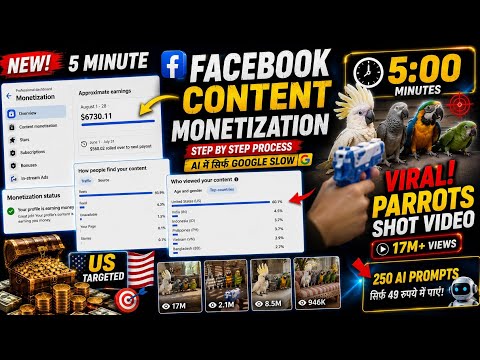 How I Got Facebook Content Monetization Using AI | High RPM USA Content Tutorial (2026)