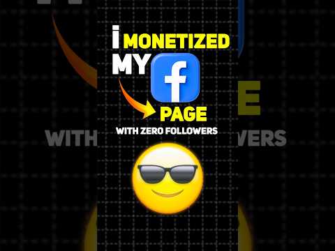 How I Monetized 🤑 My Facebook Page—With ZERO Followers 😮