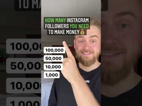 How many Instagram followers you need to make money 💰