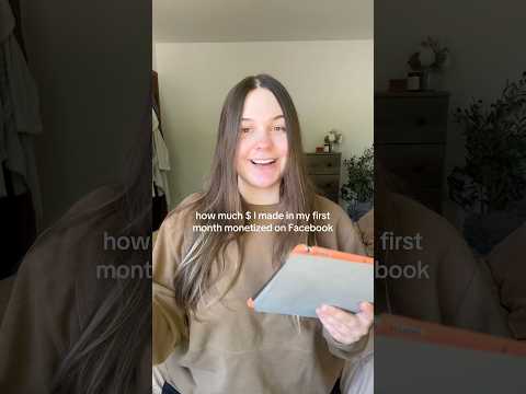 how much $ I made in my first month monetized on Facebook! #smallcontentcreators #microinfluencer