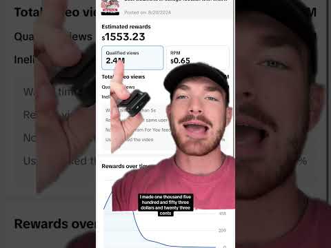 How much money does the TikTok Creator Rewards Program pay for a video with 3.3 MILLION views???