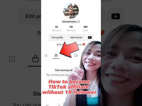How to become TikTok affiliate without 1k followers  #tutorial #videoguide #affiliatemarketing
