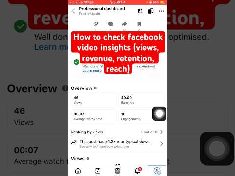 How to check facebook video insights (views, revenue, retention, reach)💰📲 #facebook #revenue