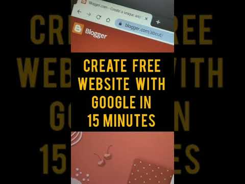how to create free website with google in 15 minutes #shorts #google