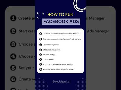 How To Run Facebook Ads | How to create a Facebook Ads| Facebook Advertising #facebookads #fbads