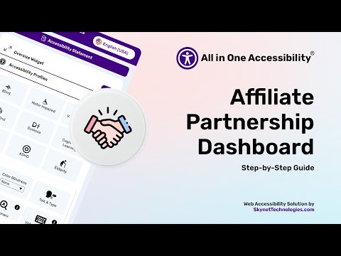 How to Use the All in One Accessibility Affiliate Program Dashboard | Step-by-Step Guide