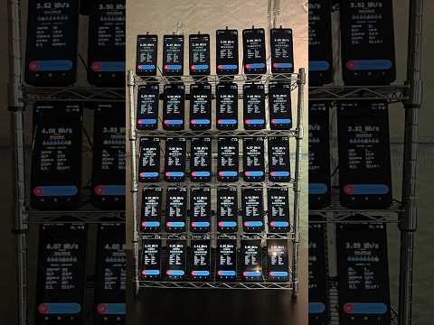 I built THIS crypto mining phone farm📱💰