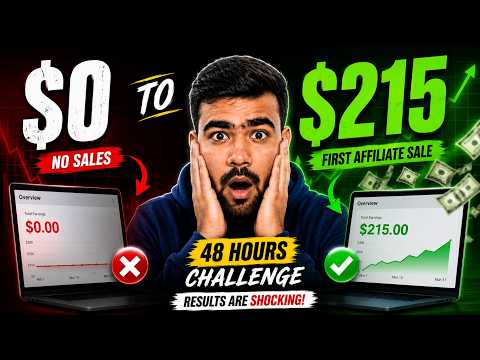 I Tried Affiliate Marketing For 48 Hours As A Beginner  (Results Are Shocking)