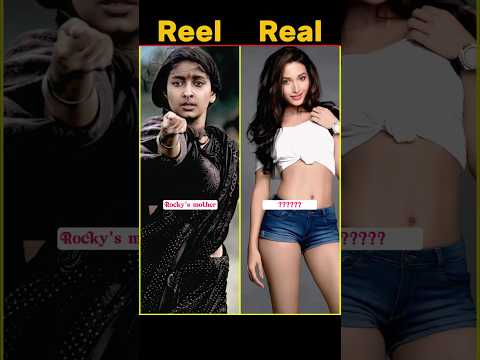 K.G.F Chapter 2 movie cast reel vs real #kgf #yash #sanjaydutt #avinash #srinidhishetty