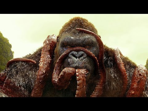 KONG vs GIANT SQUID  – Fight Scene – Kong: Skull Island (2017) Movie Clip HD