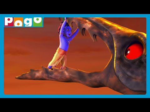 Little Krishna 🪈| Bakasura Joins Kansa’s Scary Mission! | Cartoon in English ✨| Full Episode | POGO