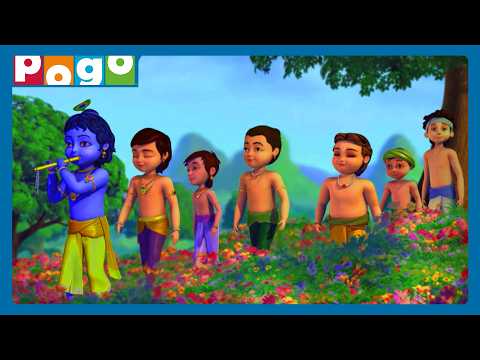 Little Krishna 🪈| Krishna’s Daring Mission To Save His Friends! | Full Episode 😍| Cartoon in English