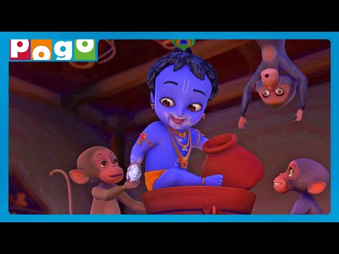 Little Krishna 🪈| The Boy Who Outsmarts Evil! 😍| Cartoon for Kids 😎| Kids Stories| @PogoChannel