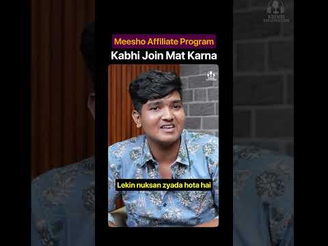 Meesho Influencers Ki Reels Se Bilkul Sale Nahi Aati! Meesho Affiliate Program #kushalkonversations