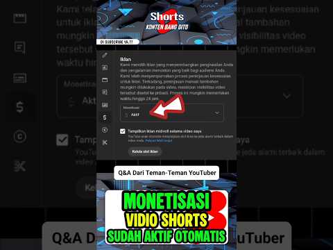Mengaktifkan Monetisasi Youtube Shorts #shorts #monetisasi #monetisasishorts