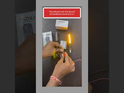 Moxi indicator with Moxi hazzard full installation tutorial || #youtubeshorts #tutorial #automobile