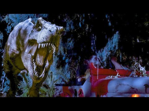 “Must Go Faster!” – T-Rex Jeep Chase Scene | Jurassic Park | CLIP ⚡ 4K