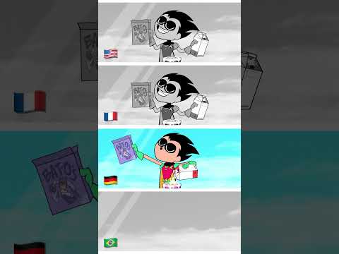 Teen Titans Go! in Different Languages! 🌎 | #shorts @dckids