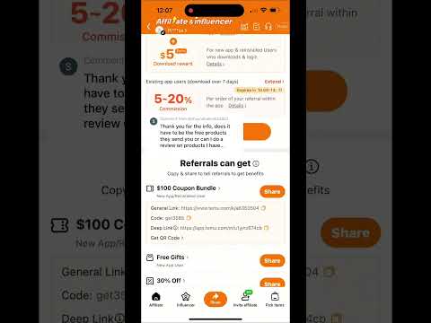 Temu Affiliate Program: How to Use Your Code #temuaffiliate #affilimarketing iate