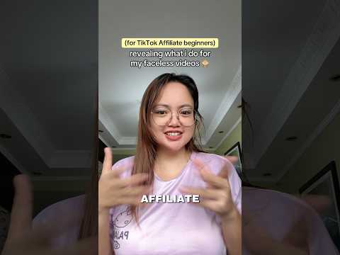 Tip for Affiliate Beginners: Revealing what i do for my faceless videos 🙈 #affiliatemarketing