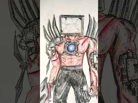 Titan TV man ver. Fighter โหมดนักสู้ ไททันทีวีแมน #drawing #skibiditoilet #thshortscpm