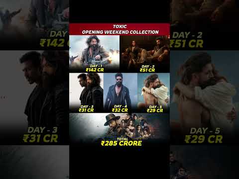 Toxic Opening Weekend Collection ll #actor #movie #movieupdates #yash #toxic #moviecollection #film