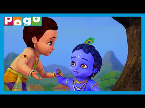 Vrindavan Mein Non-Stop Masti!🦚😄| Little Krishna🪈| Hindi Cartoon Stories😍| @PogoChannel