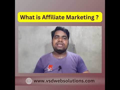What is Affiliate Marketing in Telugu | VSD Web Solutions