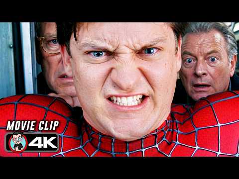 "You Have A Train To Catch!" | SPIDER-MAN 2 (2004) Movie CLIP 4K