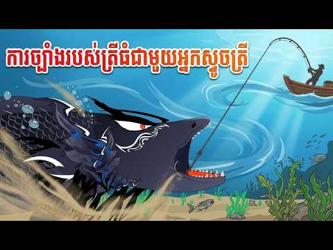 (មួយរឿងពេញ) ការច្បាំងរបស់ត្រីធំជាមួយអ្នកស្ទូចត្រី