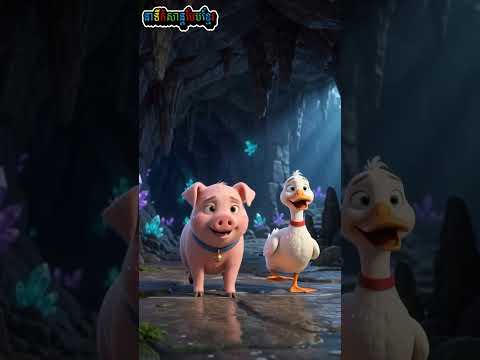 រឿង៖​ សម្លាញ់ទា & ជ្រូក (ពេជ្រក្រោមជ្រោះ) #មួយរឿងពេញ#  #cartoon #animation