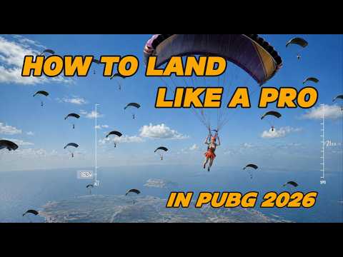 [PUBG] How To PARACHUTE Like a PRO in 2026.